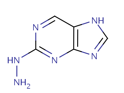(9CI)-1,3-二氫-2H-嘌呤-2-酮肼酮結(jié)構(gòu)式,64164-90-5結(jié)構(gòu)式