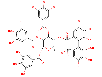 丁香鞣質結構式,81571-72-4結構式