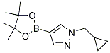 1-(環(huán)丙基甲基)-4-(4,4,5,5-四甲基-1,3,2-二噁硼烷-2-基)-1H-吡唑結(jié)構(gòu)式_1000801-75-1結(jié)構(gòu)式