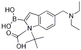 2-硼-5-[(二乙氨基)甲基]-1H-吲哚-1-羧酸-1-(1,1-二甲基乙酯)結(jié)構(gòu)式_1021342-92-6結(jié)構(gòu)式