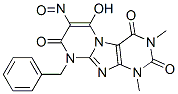 Pyrimido[2,1-f]purine-2,4,8(1h,3h,9h)-trione, 6-hydroxy-1,3-dimethyl-7-nitroso-9-(phenylmethyl)- Structure,102212-89-5Structure
