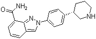 (S)-2-(4-(piperidin-3-yl)phenyl)-2h-indazole-7-carboxamideStructure,1038915-60-4Structure (S)-2-(4-(piperidin-3-yl)phenyl)-2h-indazole-7-carboxamide Structure,1038915-60-4Structure