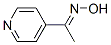 (Z)-1-(吡啶-4-基)乙酮 肟結構式_107445-21-6結構式