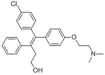 4-[(Z)-4-氯-1-[4-(2-二甲基氨基乙氧基)苯基]-2-苯基丁-1-烯基]苯酚結(jié)構(gòu)式_110503-62-3結(jié)構(gòu)式