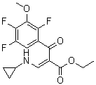 (Z)-3-(環(huán)丙基氨基)-2-(2,4,5-三氟-3-甲氧基苯甲?；?丙烯酸乙酯結(jié)構(gòu)式_112811-70-8結(jié)構(gòu)式