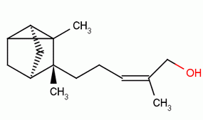白檀香木油結(jié)構(gòu)式_115-71-9結(jié)構(gòu)式
