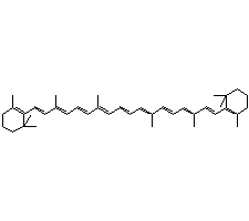 1,3,3-三甲基-2-[3,7,12,16-四甲基-18-(2,6,6-三甲基-1-環(huán)己烯基)十八碳-1,3,5,7,9,11,13,15,17-九烯基]環(huán)己烯結(jié)構(gòu)式_116-32-5結(jié)構(gòu)式