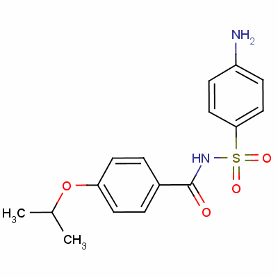 n-[(4-氨基苯基)磺?；鵠-4-(1-甲基乙氧基)-苯甲酰胺結(jié)構(gòu)式_116-42-7結(jié)構(gòu)式