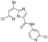 8-溴-6-氯-n-(2-氯吡啶-4-基)咪唑并[1,2-b]吡嗪-3-羧酰胺結(jié)構(gòu)式_1177416-22-6結(jié)構(gòu)式