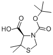 (R)-boc-5,5-二甲基-1,3-噻唑烷-4-羧酸結(jié)構(gòu)式_117918-23-7結(jié)構(gòu)式