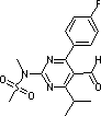 4-(4-氟苯基)-6-異丙基-2-[(N-甲基-N-甲磺酰)氨基]嘧啶-5-甲醛結(jié)構(gòu)式_118442-83-4結(jié)構(gòu)式