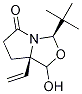 (3R,7ar)-3-(1,1-二甲基乙基)-7a-乙烯四氫-1-羥基-3h,5h-吡咯并[1,2-c]噁唑-5-酮結(jié)構(gòu)式_1214741-21-5結(jié)構(gòu)式