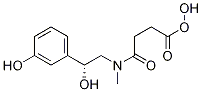 2R,S-羥基-4[[(2R)-2-羥基-2-(3-羥基苯基)乙基]甲基氨基]-4-氧代-丁酸結(jié)構(gòu)式_1217525-08-0結(jié)構(gòu)式