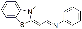 (9ci)-n-[(3-甲基-2(3h)-苯并噻唑)亞乙基]-苯胺結(jié)構(gòu)式_1222-84-0結(jié)構(gòu)式