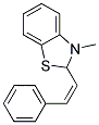 (z)-(9ci)-2,3-二氫-3-甲基-2-(2-苯基乙烯)-苯并噻唑結(jié)構(gòu)式_123768-25-2結(jié)構(gòu)式
