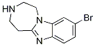 9-溴-2,3,4,5-四氫-1H-苯并[4,5]咪唑并[1,2-d][1,4]二氮雜卓結(jié)構(gòu)式_1239879-72-1結(jié)構(gòu)式