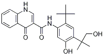 N-(2-(叔丁基)-5-羥基-4-(1-羥基-2-甲基丙烷-2-基)苯基)-4-氧代-1,4-二氫喹啉-3-羧酰胺結(jié)構(gòu)式_1246213-23-9結(jié)構(gòu)式