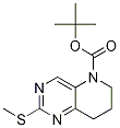5-Boc-2-(甲基硫代)-5,6,7,8-四氫吡啶并[3,2-d]嘧啶結(jié)構(gòu)式_1246471-43-1結(jié)構(gòu)式