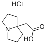 Tetrahydro-1H-pyrrolizine-7a(5H)-acetic acid hydrochlorideStructure,124655-63-6Structure Tetrahydro-1H-pyrrolizine-7a(5H)-acetic acid hydrochloride Structure,124655-63-6Structure