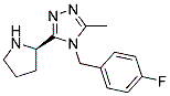 (R)-4-(4-氟芐基)-3-甲基-5-(吡咯烷-2-基)-4H-1,2,4-噻唑結(jié)構(gòu)式_1263284-19-0結(jié)構(gòu)式