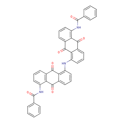 N,N-[亞氨基二(9,10-二氫-9,10-二氧蒽-5,1-二基)]二(苯甲酰胺)結(jié)構(gòu)式_129-28-2結(jié)構(gòu)式