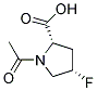 順式-(9ci)-1-乙?；?4-氟-L-脯氨酸結(jié)構(gòu)式_129512-85-2結(jié)構(gòu)式