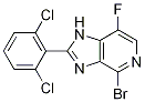 4-溴-2-(2,6-二氯苯基)-7-氟-1H-咪唑并[4,5-c]吡啶結(jié)構(gòu)式_1334411-83-4結(jié)構(gòu)式