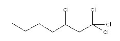1,1,1,3-四氯-庚烷結(jié)構(gòu)式_13375-88-7結(jié)構(gòu)式