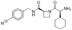 1-((2R)-2-氨基-2-環(huán)己基乙?；?-N-(4-氰基芐基)-2-L-氮雜丁烷羧酰胺結(jié)構(gòu)式_1356010-93-9結(jié)構(gòu)式