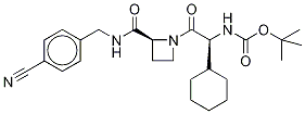 1-[(2R)-N-Boc-2-氨基-2-環(huán)己基乙?；鵠-N-(4-氰基芐基)-2-L-氮雜丁烷羧酰胺-d11結(jié)構(gòu)式_1356352-32-3結(jié)構(gòu)式
