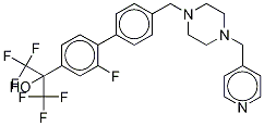 2-氟-4-[[4-(4-吡啶甲基)-1-哌嗪]甲基]-α,α-雙(三氟甲基)-[1,1-聯(lián)苯]-4-甲醇結(jié)構式_1359164-11-6結(jié)構式