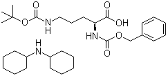 N^D-芐氧羰基-N^A-BOC-L-鳥氨酸 二環(huán)己基銨鹽結(jié)構(gòu)式_13665-13-9結(jié)構(gòu)式