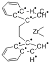 Rac-亞乙基雙(1-茚基)二甲基鋯(Ⅳ)結(jié)構(gòu)式_136844-77-4結(jié)構(gòu)式