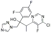 反式-6-氯-alpha-(2,4-二氟苯基)-5-氟-beta-甲基-alpha-(1H-1,2,4-三唑-1-基甲基)-4-嘧啶乙醇結(jié)構(gòu)式_137234-75-4結(jié)構(gòu)式