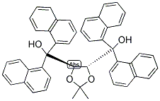 (4R,5R)-(-)-2,2-二甲基-α,α,α,α-四(1-萘基)-1,3-二惡烷-4,5-二甲醇結(jié)構(gòu)式_137536-94-8結(jié)構(gòu)式