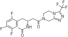 7-[(3R)-3-[(n-乙?；?氨基]-1-氧代-4-(2,4,5-三氟苯基)丁基]-5,6,7,8-四氫-3-(三氟甲基)-1,2,4-噻唑并[4,3-a]吡嗪結(jié)構(gòu)式_1379666-94-0結(jié)構(gòu)式