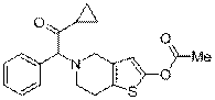 2-[2-(乙?；趸?-6,7-二氫噻吩并[3,2-c]吡啶-5(4H)-基]-1-環(huán)丙基-2-苯乙酮結(jié)構(gòu)式_1391194-45-8結(jié)構(gòu)式