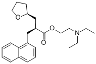 (aS,2S)-四氫-a-(1-萘甲基)-2-呋喃丙酸 2-(二乙基氨基)乙酯結(jié)構(gòu)式_139240-19-0結(jié)構(gòu)式