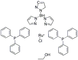 氯[氫三(吡唑-1-基)硼酸鹽]雙(三苯基膦)釕(II)乙醇加合物結(jié)構(gòu)式_141686-21-7結(jié)構(gòu)式