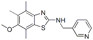 6-甲氧基-4,5,7-三甲基-n-(3-吡啶甲基)-2-苯并噻唑胺結(jié)構(gòu)式_145096-22-6結(jié)構(gòu)式