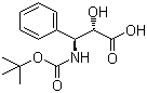 (2R,3S)-3-叔丁氧基羰基氨基-2-羥基-3-苯基丙酸結(jié)構(gòu)式_145514-62-1結(jié)構(gòu)式