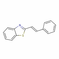 Benzothiazole,2-(2-phenylethenyl)-Structure,1483-30-3Structure Benzothiazole,2-(2-phenylethenyl)- Structure,1483-30-3Structure