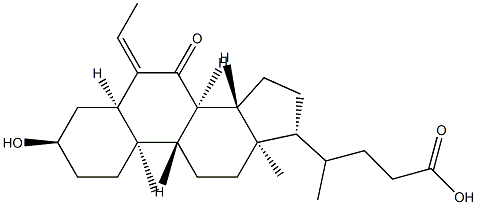 (3alpha,5beta,6E)-6-亞乙基-3-羥基-7-氧代膽烷-24-酸結(jié)構(gòu)式_1516887-33-4結(jié)構(gòu)式