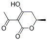 (r)-(9ci)-3-乙?；?5,6-二氫-4-羥基-6-甲基-2H-吡喃-2-酮結(jié)構(gòu)式_155553-70-1結(jié)構(gòu)式