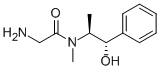 (+)-2-氨基-n-[(1s,2s)-(2-羥基-1-甲基-2-苯基)乙基]-n-甲基乙酰胺結(jié)構(gòu)式_170115-96-5結(jié)構(gòu)式