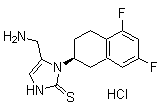(S)-5-(aminomethyl)-1-(5,7-difluoro-1,2,3,4-tetrahydronaphthalen-2-yl)-1h-imidazole-2(3h)-thionehydrochlorideStructure,170151-24-3Structure (S)-5-(aminomethyl)-1-(5,7-difluoro-1,2,3,4-tetrahydronaphthalen-2-yl)-1h-imidazole-2(3h)-thionehydrochloride Structure,170151-24-3Structure
