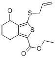 3-(烯丙基硫代)-4-氧代-4,5,6,7-四氫苯并[c]噻吩-1-羧酸乙酯結(jié)構(gòu)式_172516-32-4結(jié)構(gòu)式