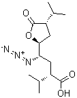 (αS, γS,2S,4S)-γ-疊氮四氫-α,4-雙異丙基5-氧代-2-呋喃丁酸結(jié)構(gòu)式_173153-98-5結(jié)構(gòu)式