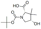 (2S,4S)-N-Boc-4-羥基-3,3-二甲基吡咯烷-2-甲酸結(jié)構(gòu)式_174060-99-2結(jié)構(gòu)式