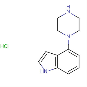 1-(1H-吲哚-4-基)哌嗪鹽酸鹽結(jié)構(gòu)式_174854-92-3結(jié)構(gòu)式
